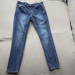 Barbell Apparel Jeans Mens 34x32 (Fits 32/31) Blue Medium Wash Slim Skinny Denim